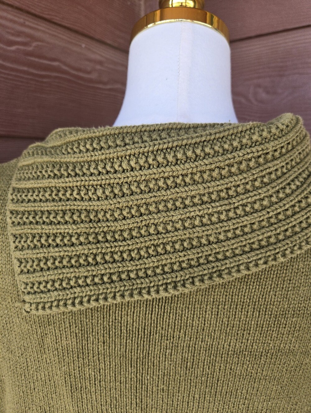 Coldwater Creek Olive Green Knit Sweater Women’s Large - Picture 11 of 16